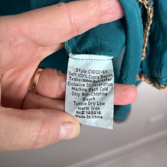 Johnny Was Millicent Floral Embroidered Tunic Blouse Size 2X - Picture 13 of 14